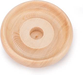 Handmade Domed Wooden Hat Block (4 Sizes) With Stand - Millinery Base For Making Fascinators 3 thumbnail image