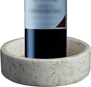 Beige ~ Marble Wine Bottle Coaster ~ Coaster Absorbent Cork Holder Bottles and A - Compare price