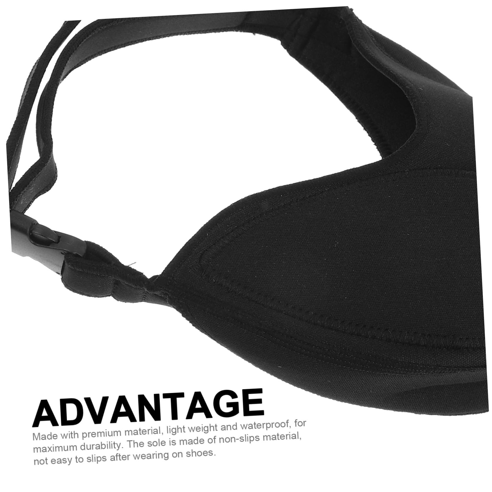 Toyvian Cubrezapatillas de Ciclismo Protector de Zapatos Cubiertas de Zapatos de Motocicleta Protector de Zapatillas Cubierta de Zapatos de Moto Cubierta de Maletero TPU Negro