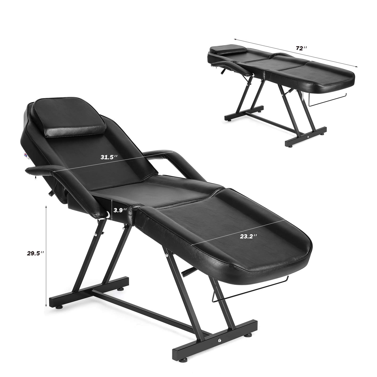 Buy Artist hand Massage Table Adjustable Massage Bed W/Free Barber
