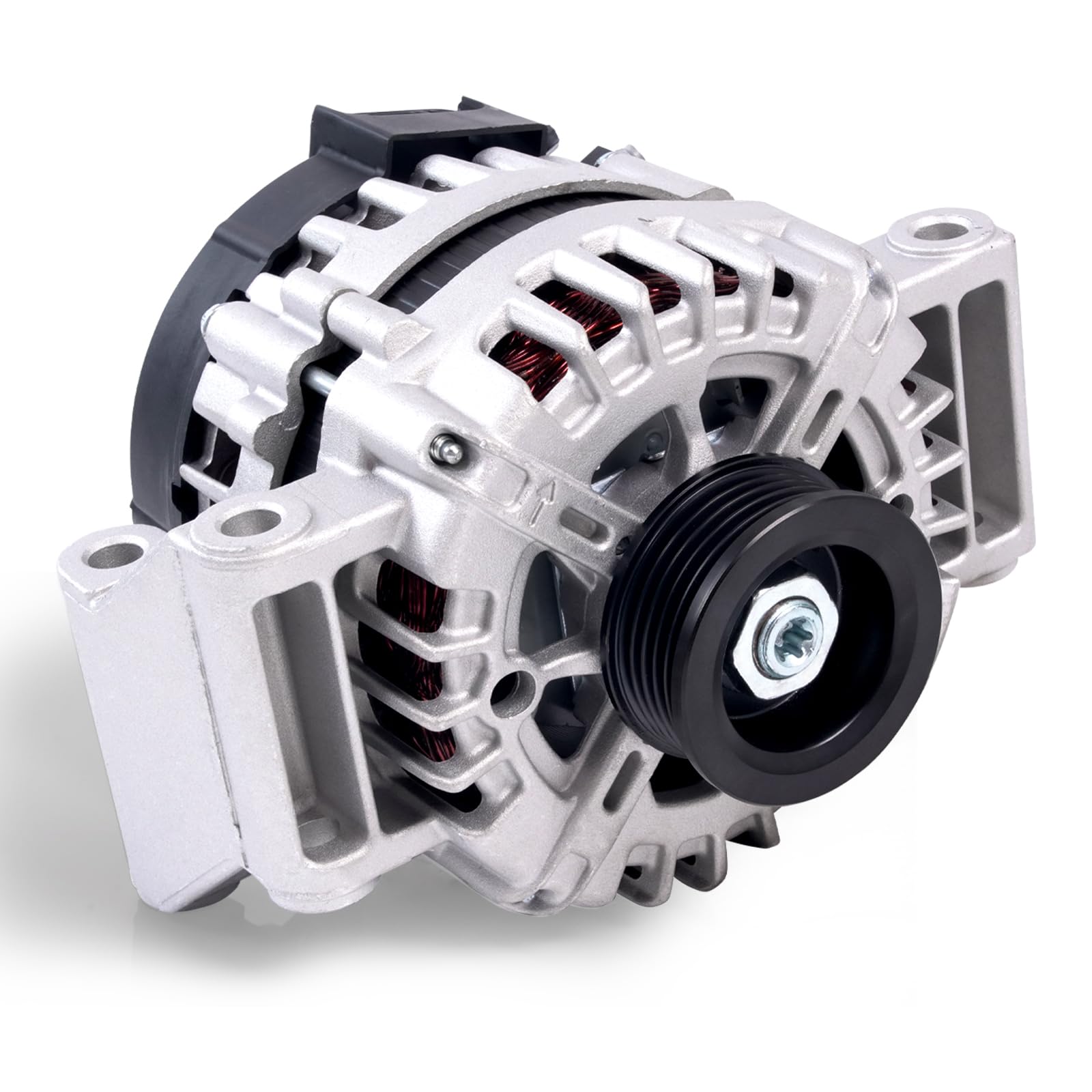 Alternator 15828450-125A Fits for Chevy Cobalt/Malibu 2.2L/2.4L | Pontiac G5 2.2L/2.4L | Saturn Aura/Sky/Vue 2.4l, 2008 2009 2010 2011 2012#Replace 12V 5Pulley Generator GMT319 GMX001
