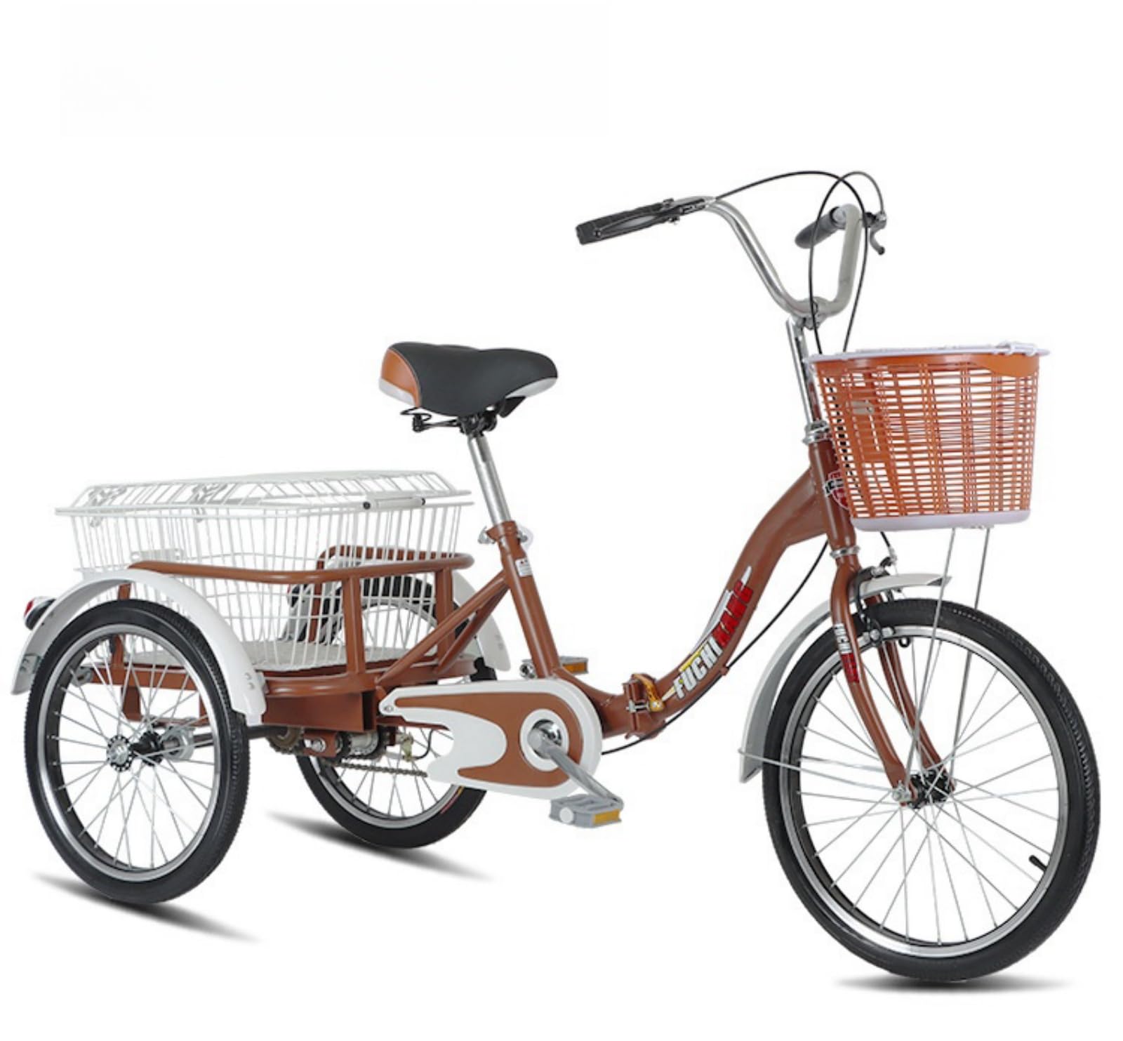 Amazon | TVT大人用三輪車 20インチ自転車 大人用三輪車 買い物かご 