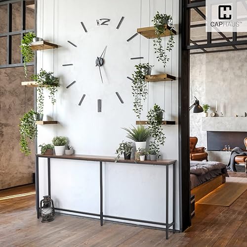 Miniatura 25 de CAPHAUS Mesa de consola estrecha y larga de 71 pulgadas para entrada, mesa de diseño clásico estrecha y larga para sala de estar, mesa de entrada