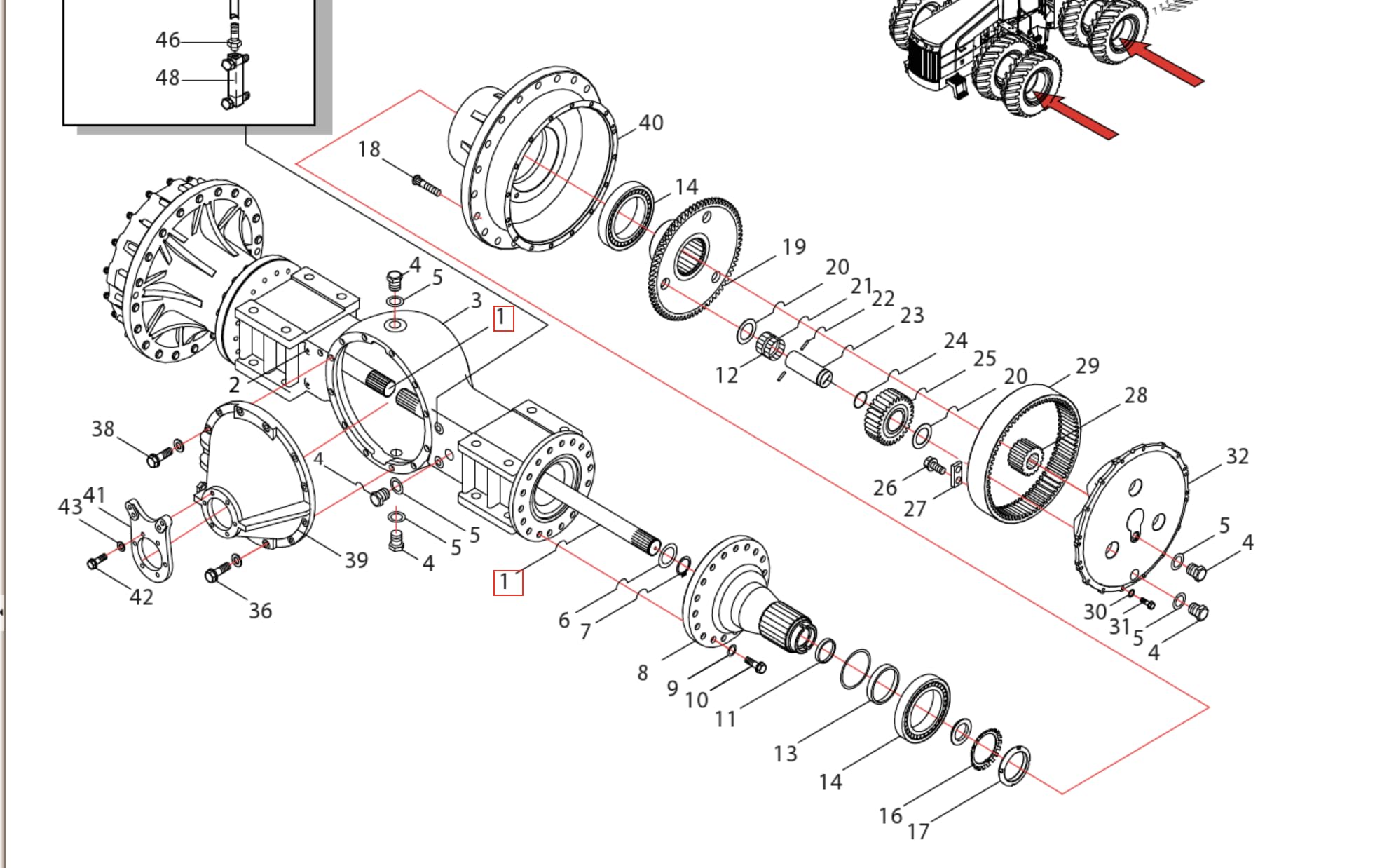 Versatile Axle Shaft - Eaton HHP L4WD 86032590