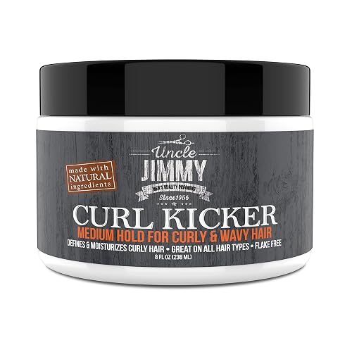 Uncle Jimmy Curl-Kicker Hair Cream for Men 8 Fl Oz