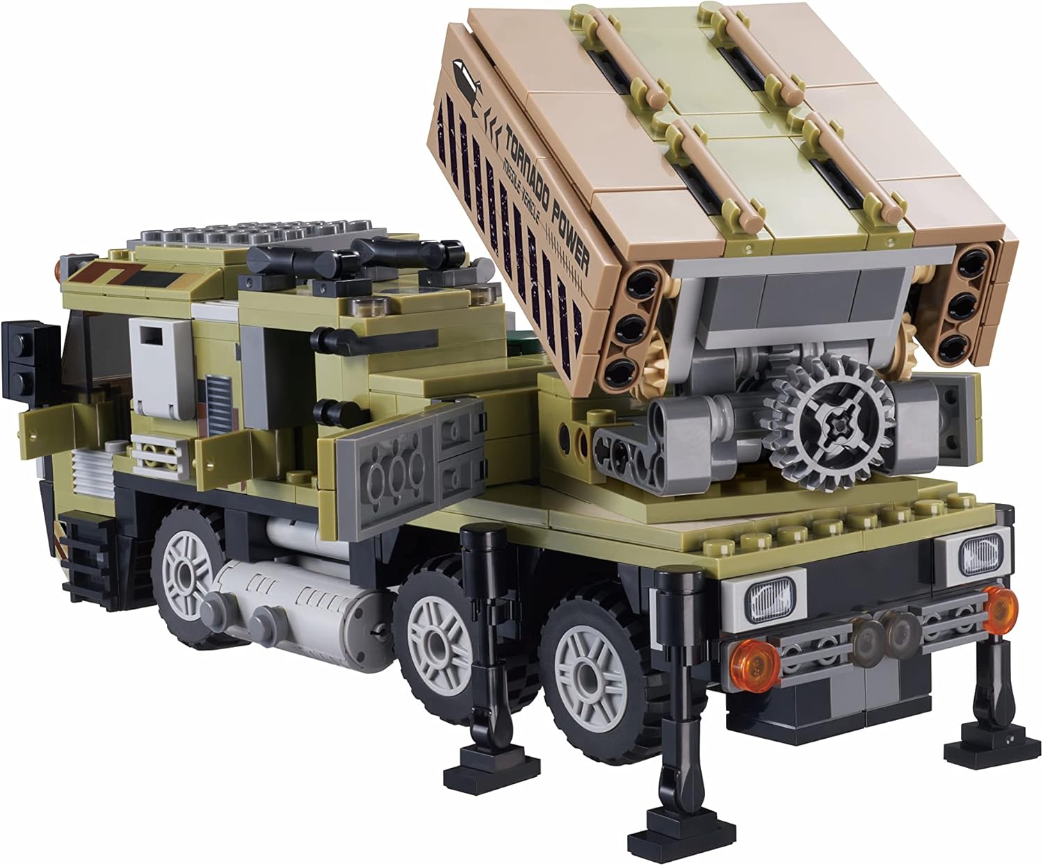 Assembled W WISE BLOCK Rocket Launcher Truck