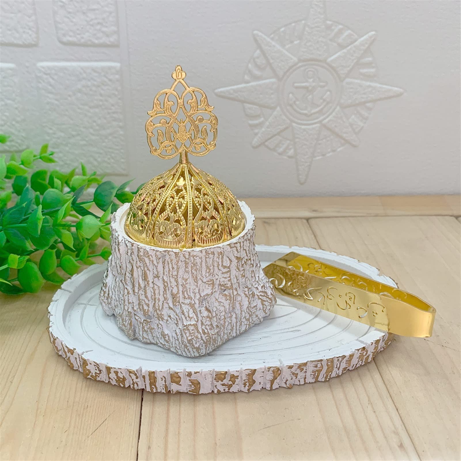 Horno de la Resina de la Resina de la Resina de la Resina del Incienso de Arabia for el Escritorio del hogar Crafts de los palitos de Incienso de Té Oficina Hogar (Color : 01)