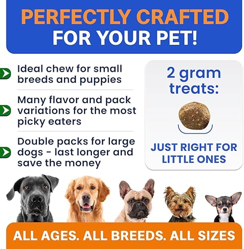 Miniatura 6 de Bark&Spark Melatonina calmante para el sueño de los perros  6 mg de melatonina masticables para perros pequeños y grandes  Ayuda calmante  Golosinas