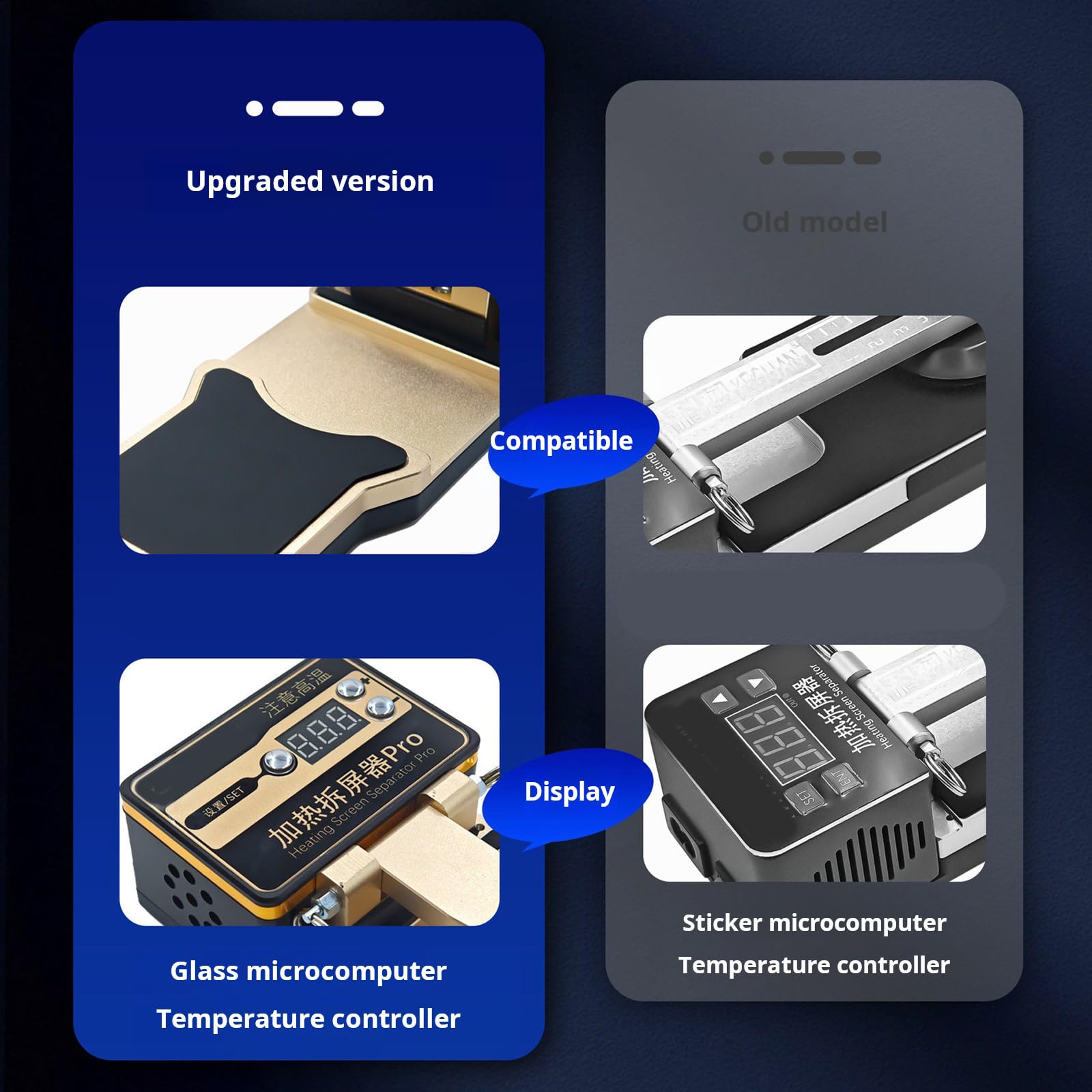 Generisch Strumento professionale da 150 W per la rimozione dello schermo riscaldato per la riparazione di schermi LCD del telefono cellulare, separatore riscaldato