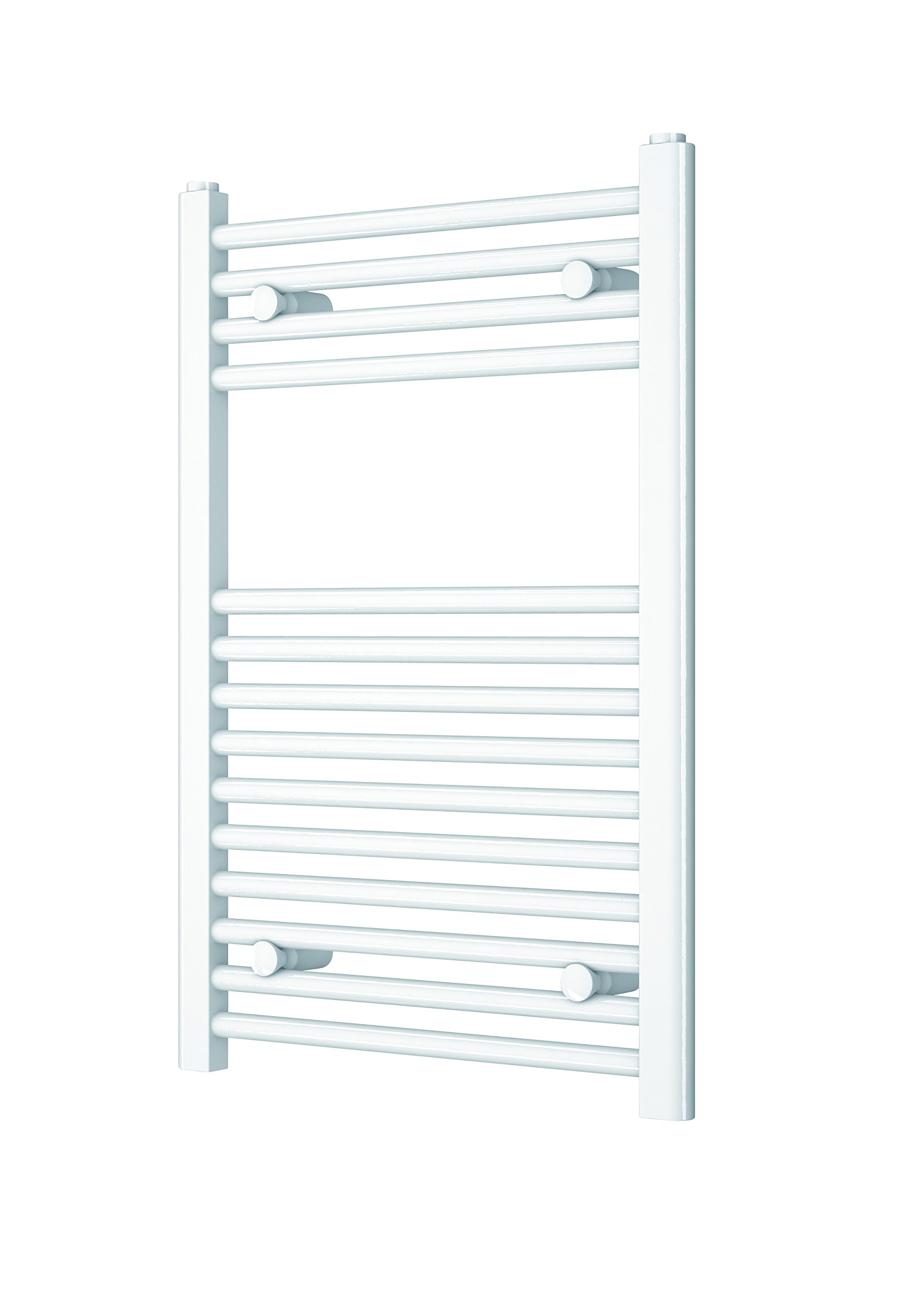 Flume Flat Ladder Towel Radiator 750 X 600Mm 1386Btu In Steel White