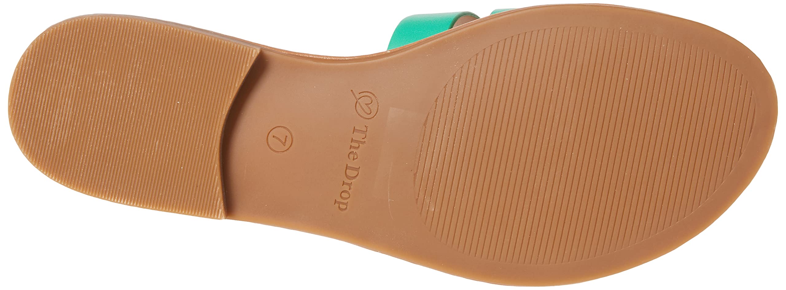 The Drop Women's Monika Flat H-Band Slide Sandal: 9 Jade