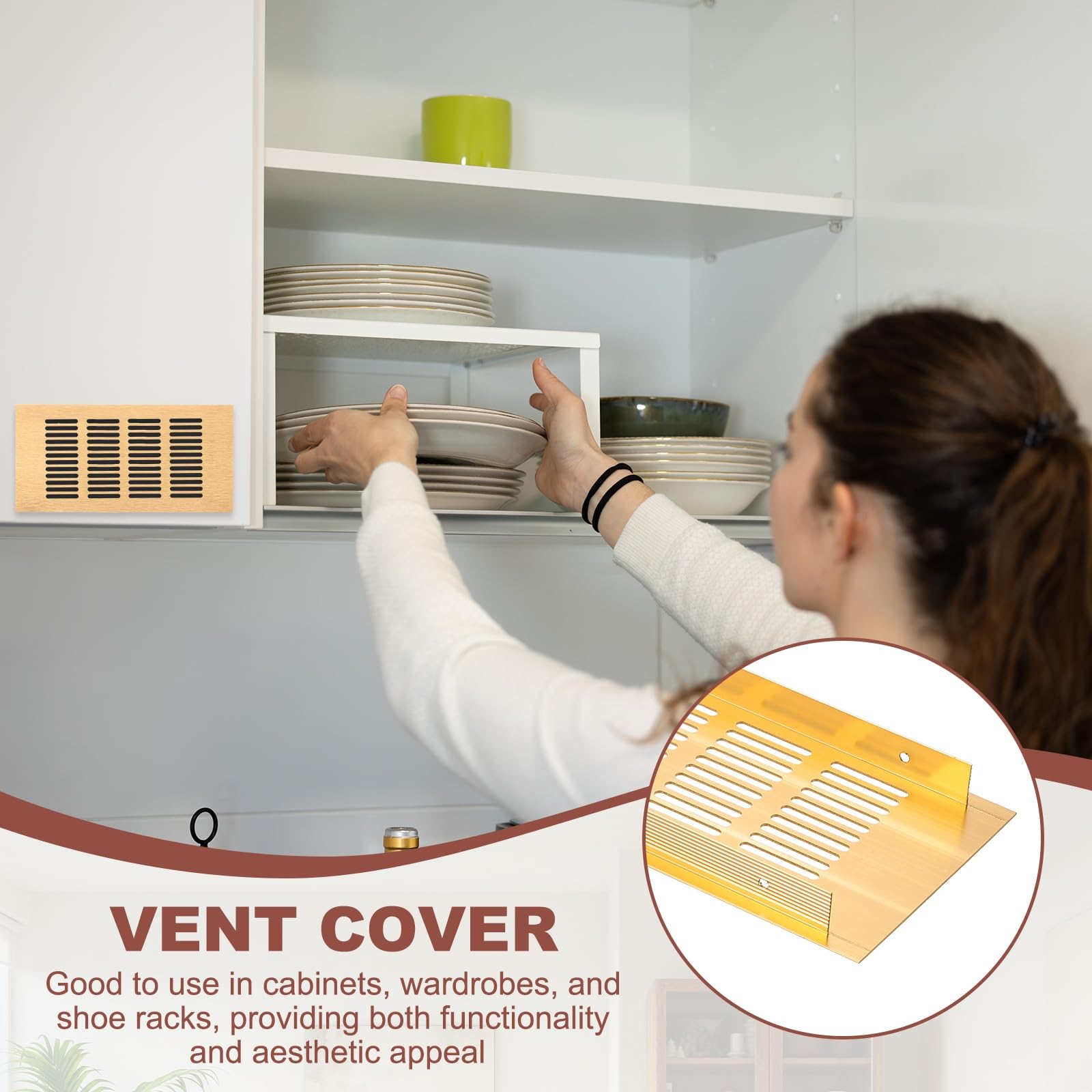 PATIKIL 10cm x 20cm Rectangle Ventilation Grille - Image 4