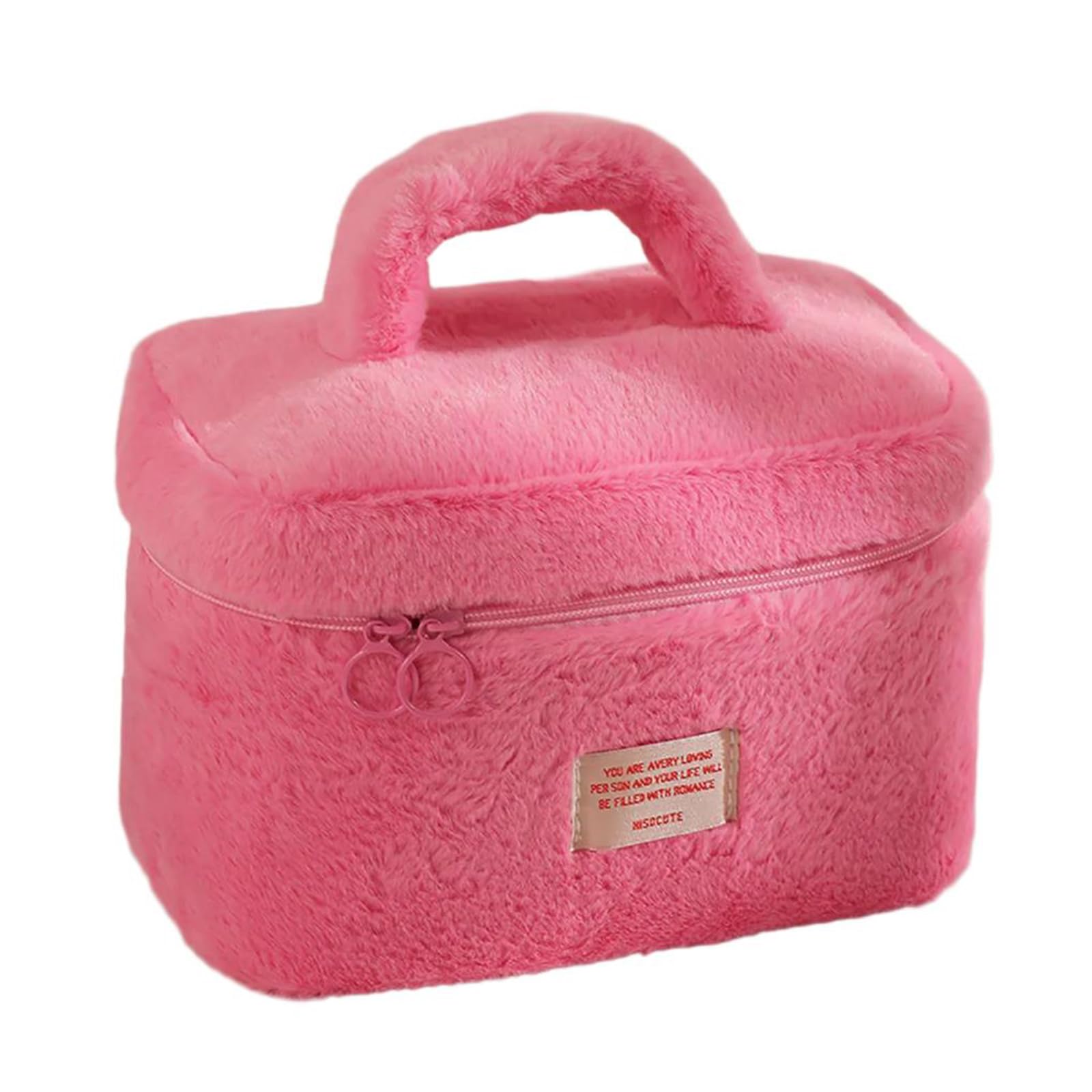 MICFENY Sturdy Plush Cosmetic Storage Bag Soft and Stylish Designs Home Accessory for Makeup Enthusiasts and Travelers Use