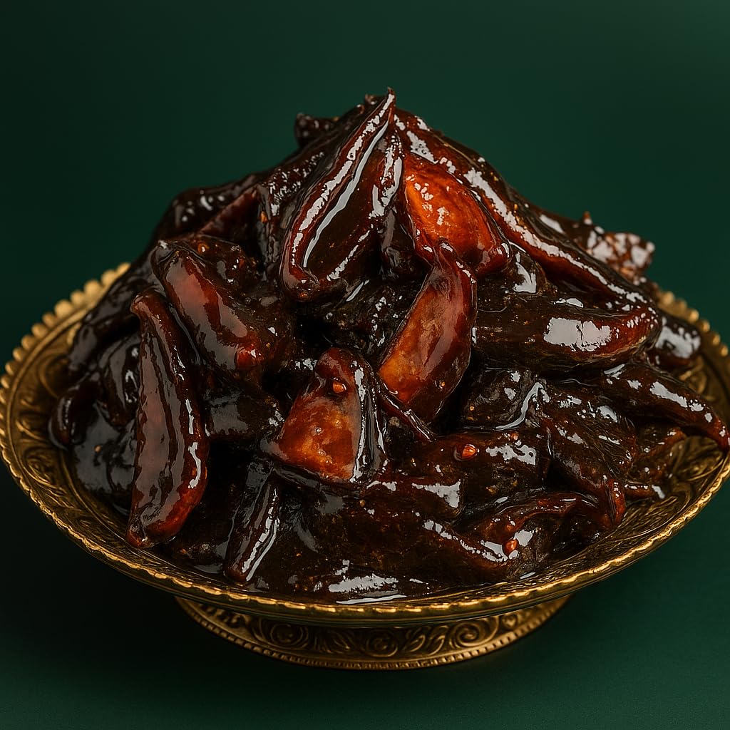 BANGLARMISTI Aam Gur Jhal Misti Aachar - Bengali Style Mango Pickle, Green Mango, Jaggery, Homemade, Preservative Free, No Artificial Colour, Deliver Directly From Kolkata, 250g Pack-image-12