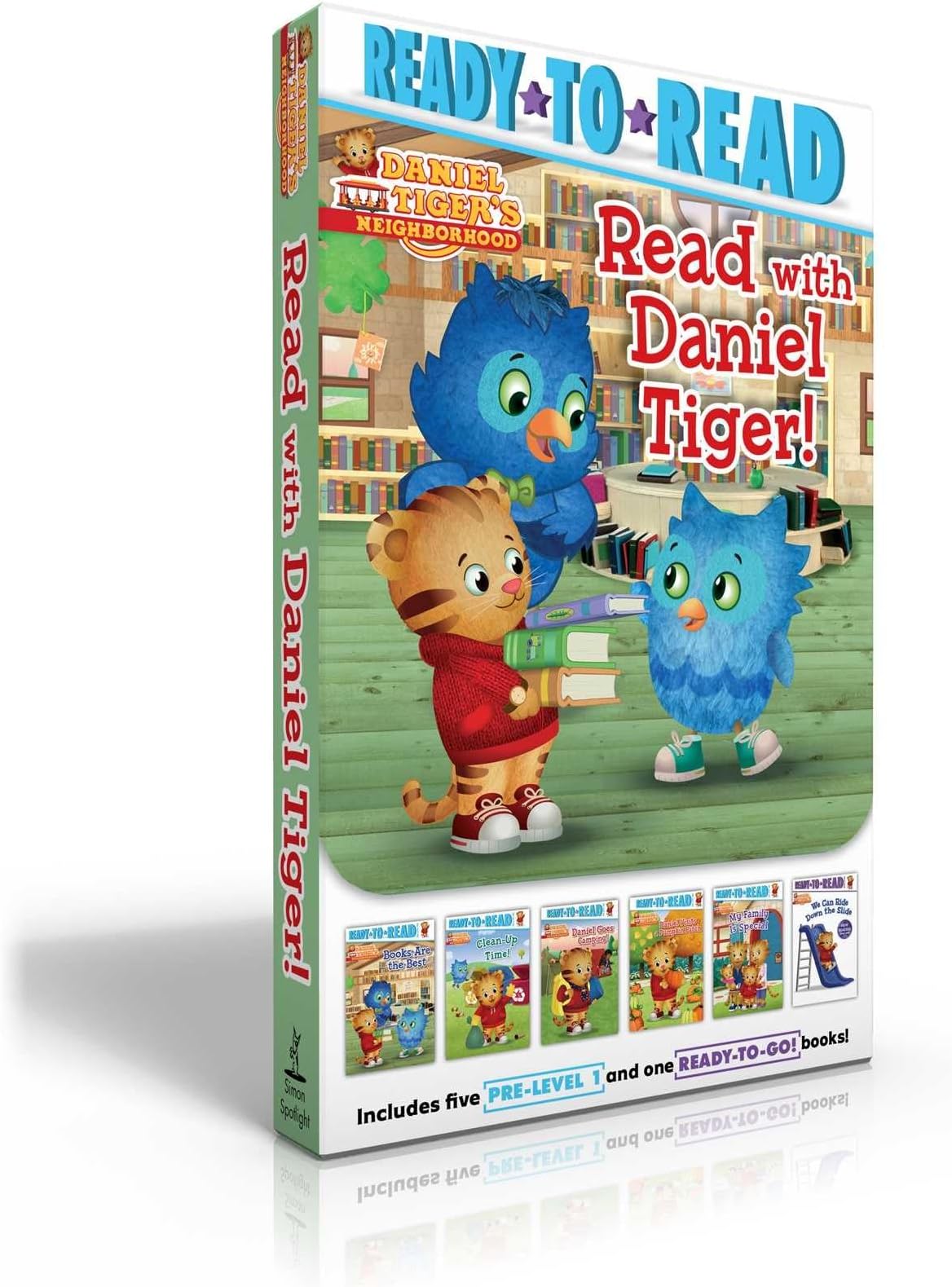 Read with Daniel Tiger! (Boxed Set): Books Are the Best; Clean-Up Time!; Daniel Goes Camping!; Daniel Visits a Pumpkin Patch; My Family Is Special; We ... Down the Slide (Daniel Tiger's Neighborhood)
