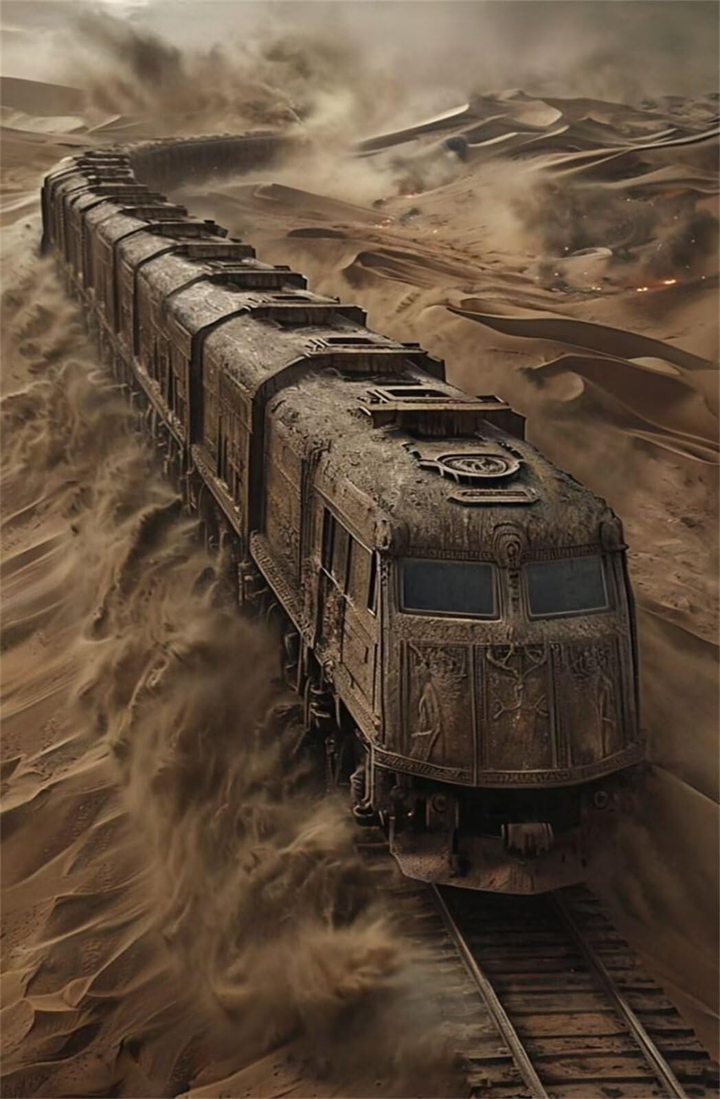 Puzzle 2000 Pezzi Treno Deserto Puzzle Classici, Giochi Rilassamento e Intelligence, Puzzles Impossible, Idea Regalo Uomo e Donna
