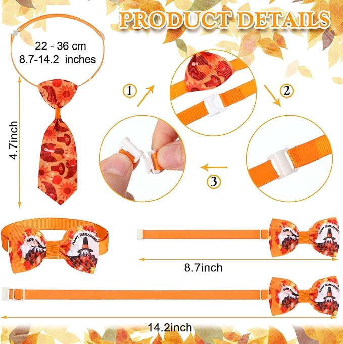 150 Pcs Corbata de Lazo para Perros Accesorios de Mascotas tamaño Ajustable miniatura 4