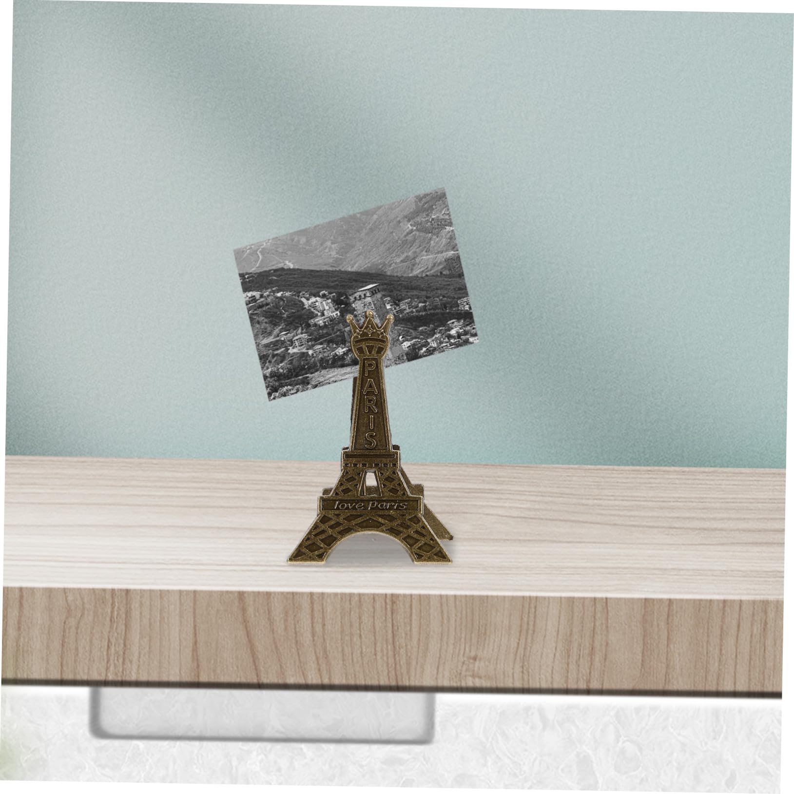OSALADI 4 set Porta Biglietti Da Visita A Torre In Metallo Porta Biglietti Da Visita Da Tavolo Decorazioni Da Tavolo Porta Segnaposto Fermaglio Per Numero Da Tavolo 10 pezzi * 4