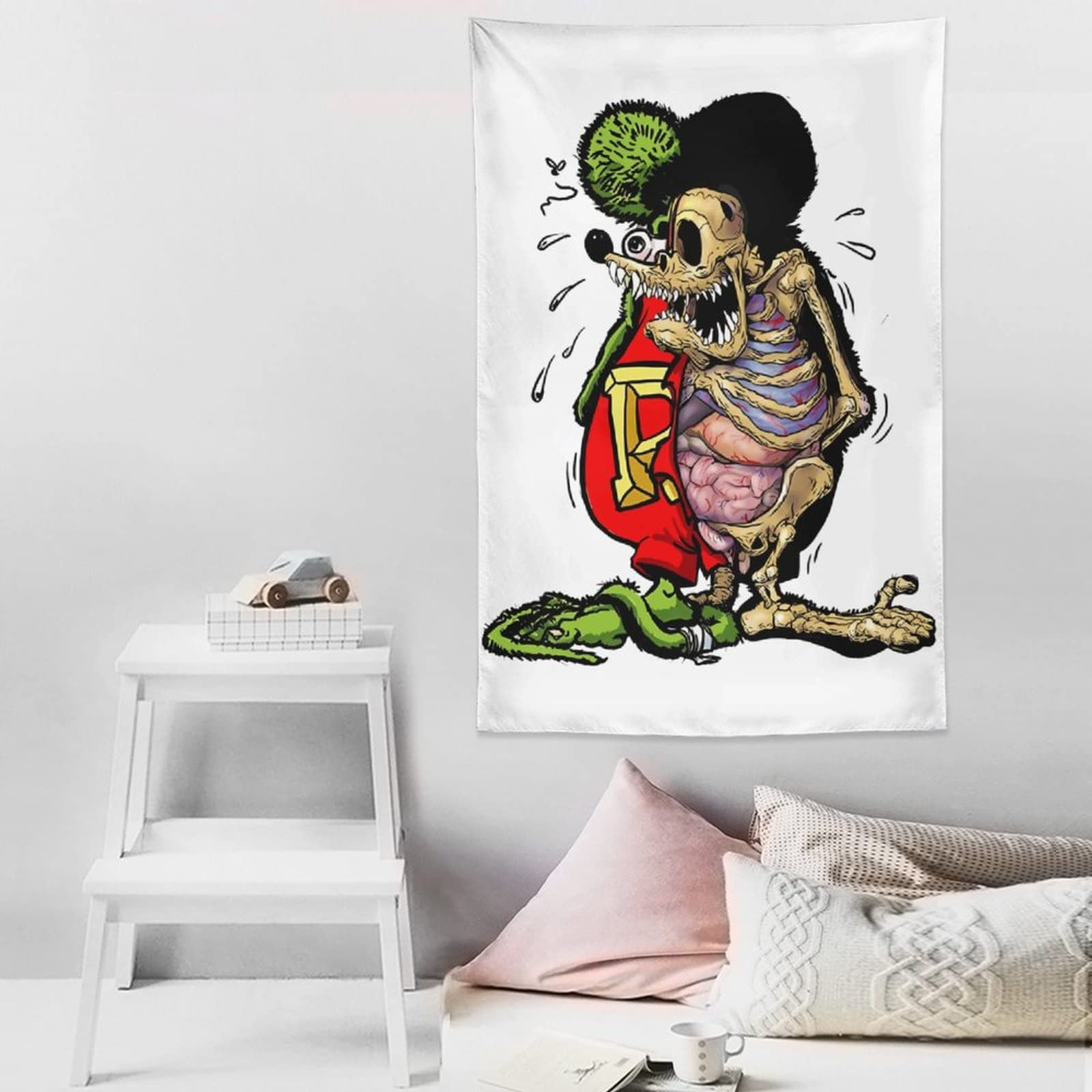 Amazon.co.jp: ラットフィンク 人気 アニメ タペストリー ファッション