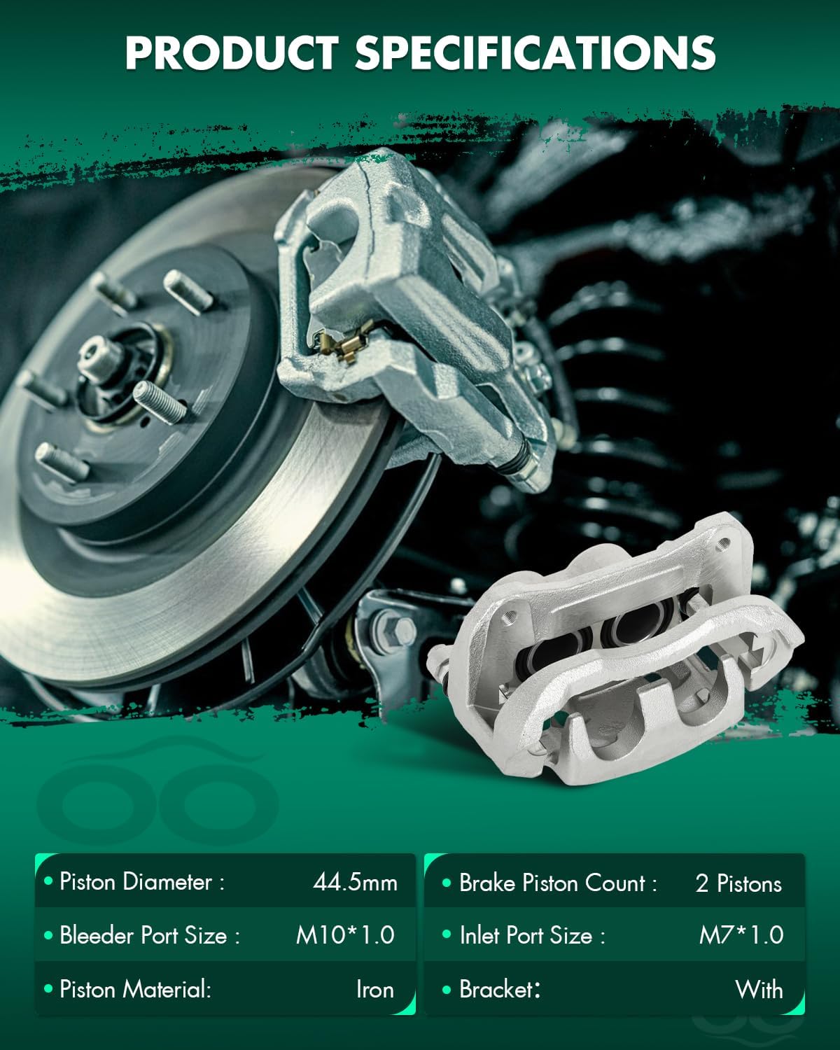 SCITOO Front Left Brake Caliper With Bracket 19B6274 Compatible For Lexus RX350 2010-2015,For Toyota For Highlander 2010-2019,For Toyota For Sienna 2011-2020