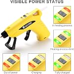 SainSmart Mini Cordless Hot Glue Gun with Anti-Drip Design and 20 Glue Sticks for Christmas Decorations, DIY, Creative Crafts & Arts, and Quick Repairs