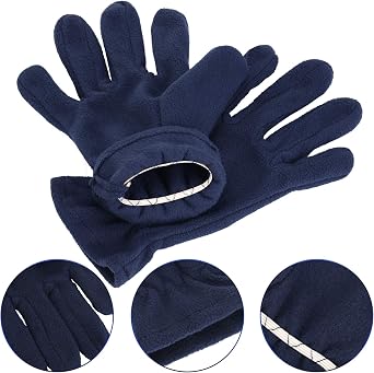 SATINIOR 4 Pairs Winter Gloves for Men Women Cold Weather Fleece Gloves Winter Gifts Soft Warm Mittens Outdoor Supplies