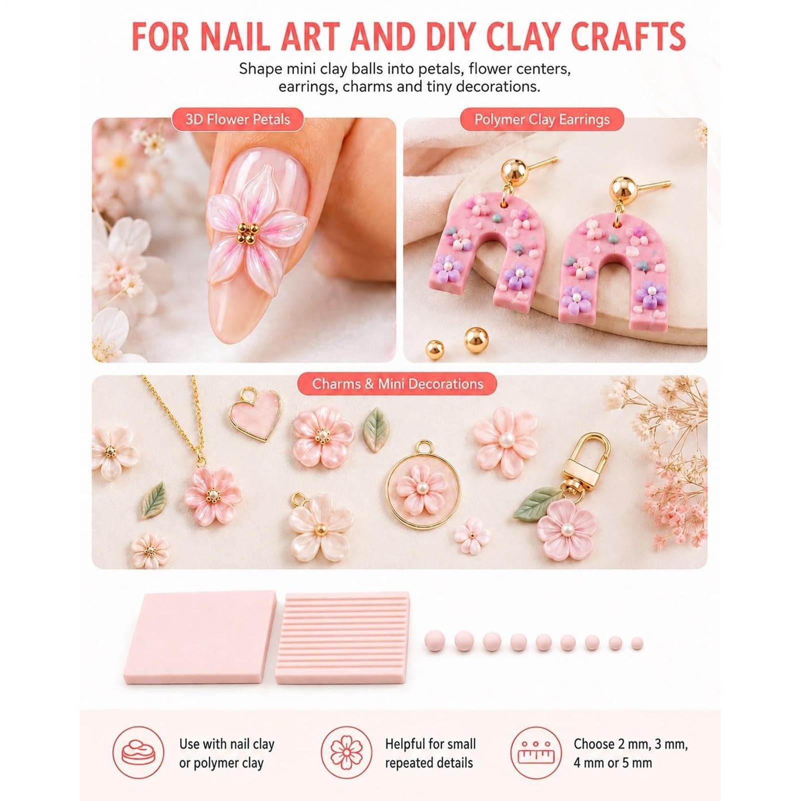 Rolki z gliny do samodzielnego wykonania biżuterii, narzędzie do drukowania 3D wielokrotnego użytku dla artystów, rzemieślników i hobbystów – idealne do ręcznie robionych projektów i kreatywnego