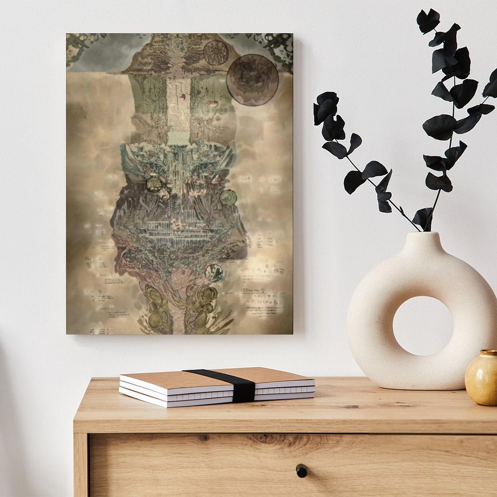 Amazon.co.jp: アートパネル メイドインアビスの地図 アートポスター