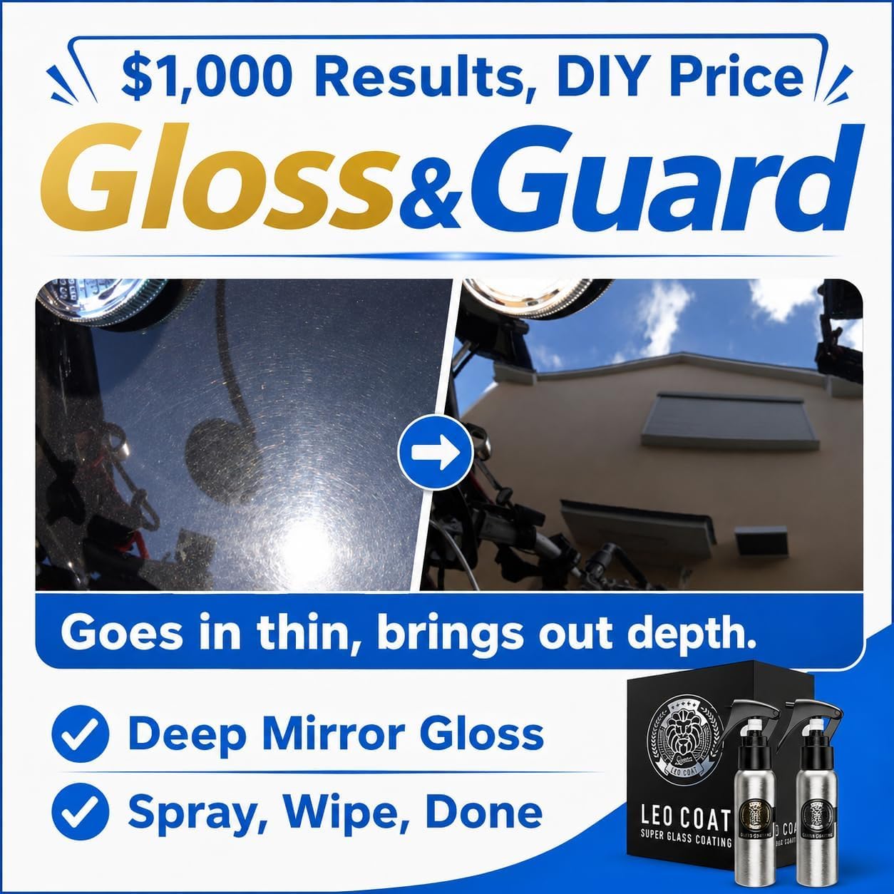 Amazon.com: LEO COAT 2-Layer Nano Ceramic Coating Spray [Made in