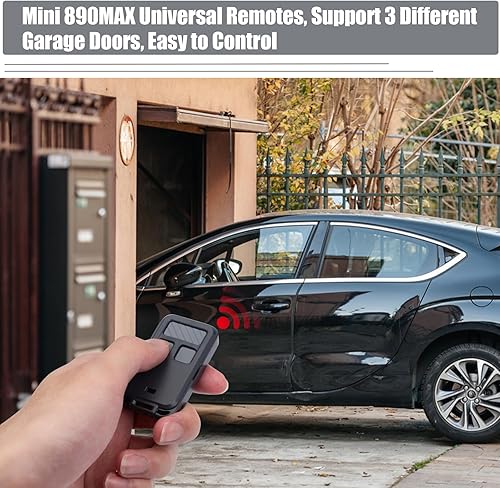 Miniatura 4 de LAWOHO 890MAX Control remoto universal para puerta de garaje compatible con botón de aprendizaje moradorojonaranjaverdeamarillo Sears Craftsman