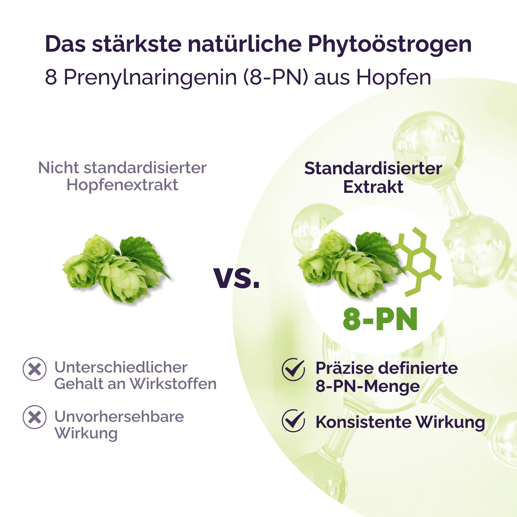 MenoDea – Wechseljahre natürlich unterstützen, Mit Hopfenextrakt (8-Prenylnaringenin), Für mehr Balance bei Hitzewallungen, Schlaf & Stimmung, 100% pflanzlich, 30 Tage Vorrat (1 Packung)