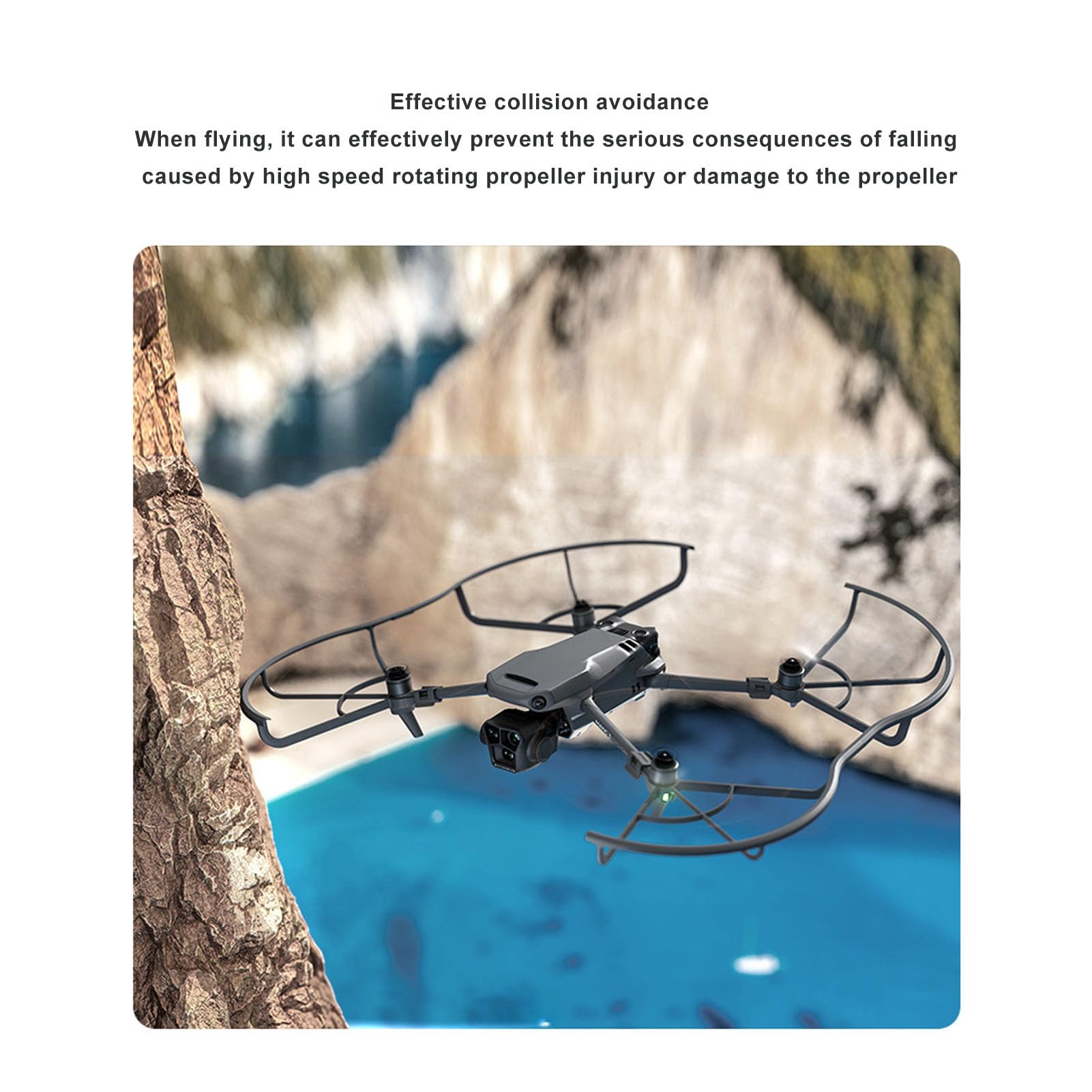 Osłona śmigła dronów Okrągła konstrukcja zapięcia Lekkie wytrzymałe śmigła ochraniacz do Mavic 3 Pro Drone Akcesoria do PC ABS Materiał 246g 4 opakowanie