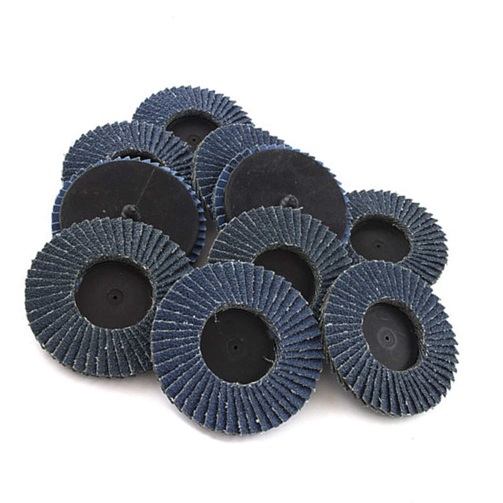 BDAYEK Flap discs 10pcs 2inch Abrasive R Type Flap Sanding Disc Polishing Grinding Wheels Sander Tools Parts