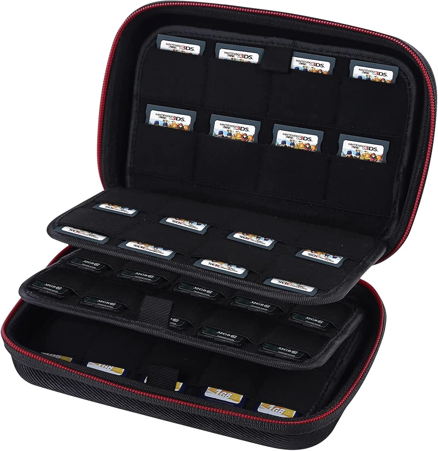 72 Switch Game Case for Nintendo Switch,Games Card Holder Storage Case Compatible with PS Vita Games or SD Cards,Portable Game Cartridge Holders Hard Shell Travel Storage Case Sd Card Case,Black