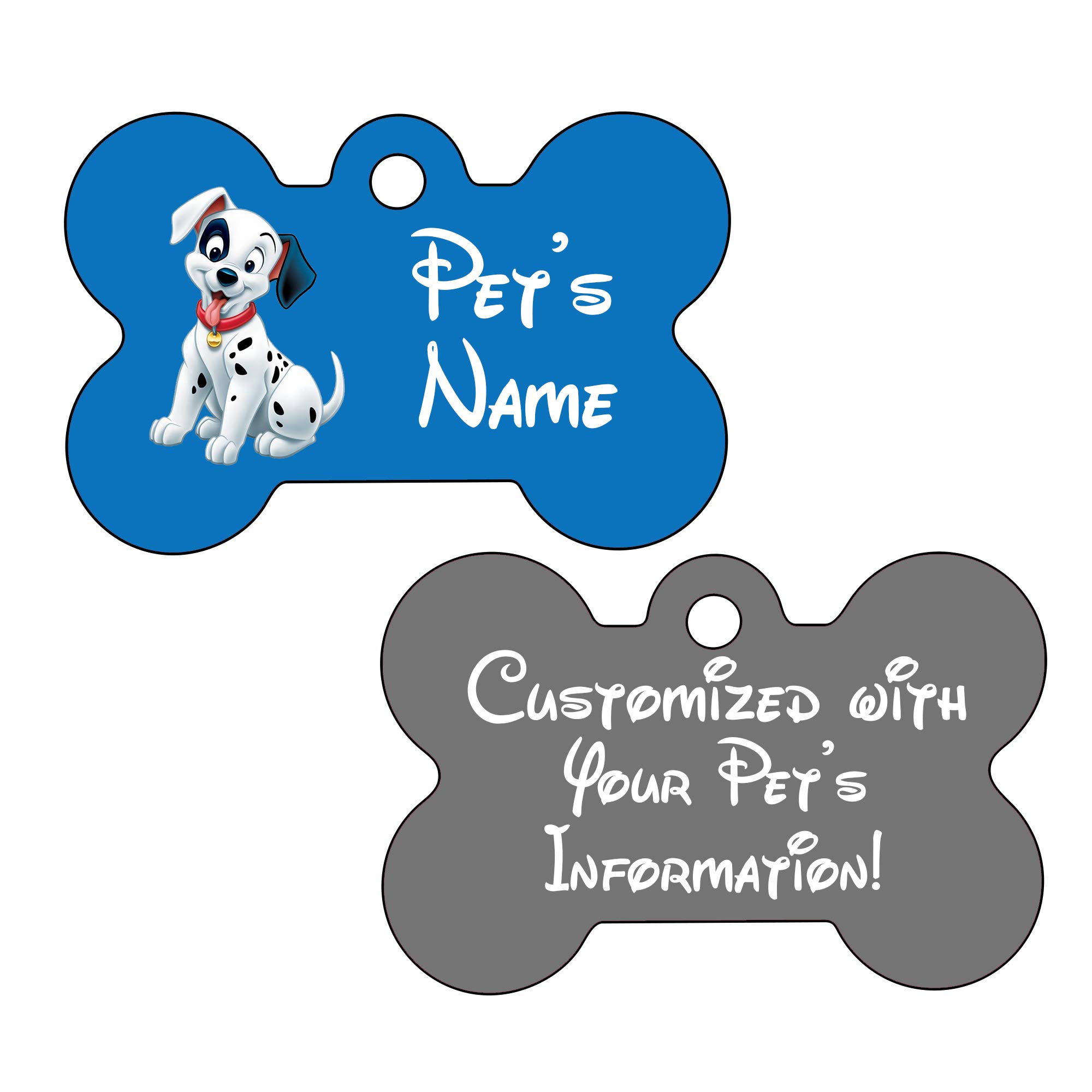 101 Dalmatians | Blue 2-Sided Pet Id Tag for Dogs & Cats Personalized for Your Pet