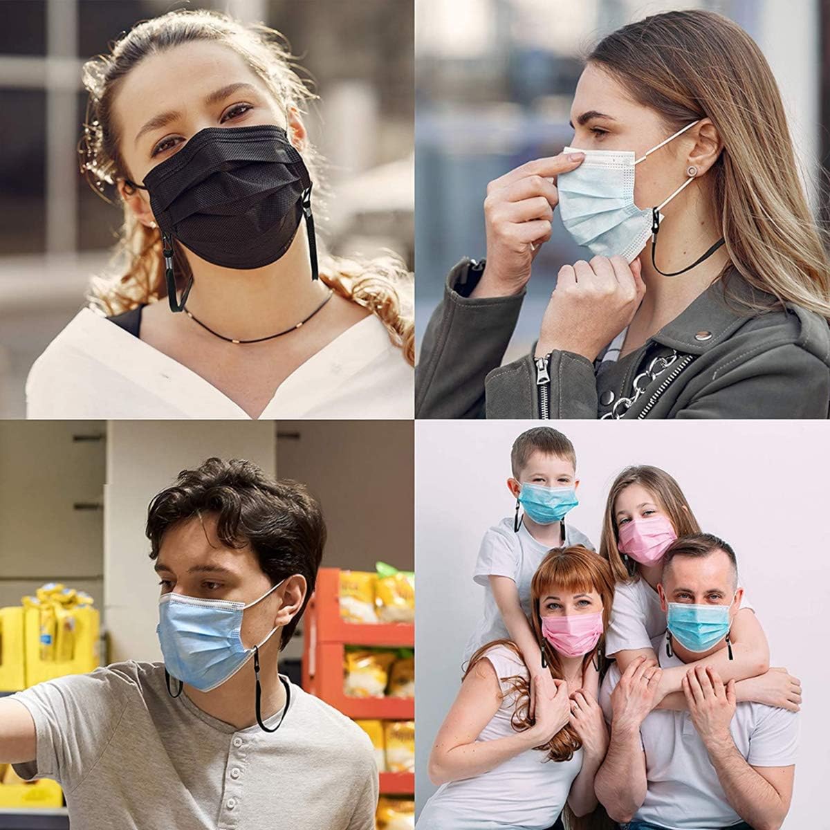 Suреr Sаlе 🛒 Face Mask Lanyard Adjustable Length Mask Lanyards Strap Extension Hook for Kids Women Men Adults School Sport (Color-5pc) Bеѕt Dеаl Face Mask Lanyard Adjustable Length Mask Lanyards Strap Extension Hook for Kids Women Men Adults School Sport (Color-5pc)