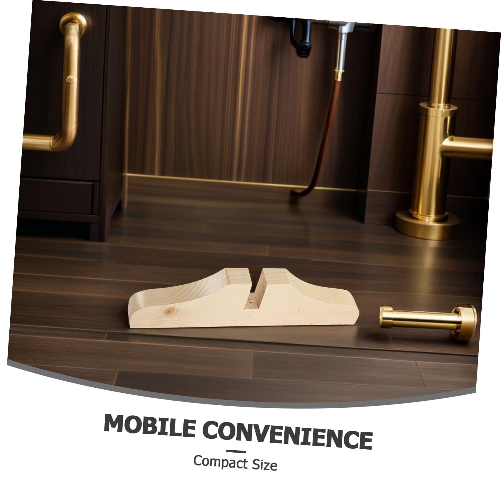 MAGICLULU Patas para Panel Divisor de Ambientes, Soporte para Biombo Móvil, Base Engrosada de Madera, Set de 3, Uso en Dormitorio y Sala