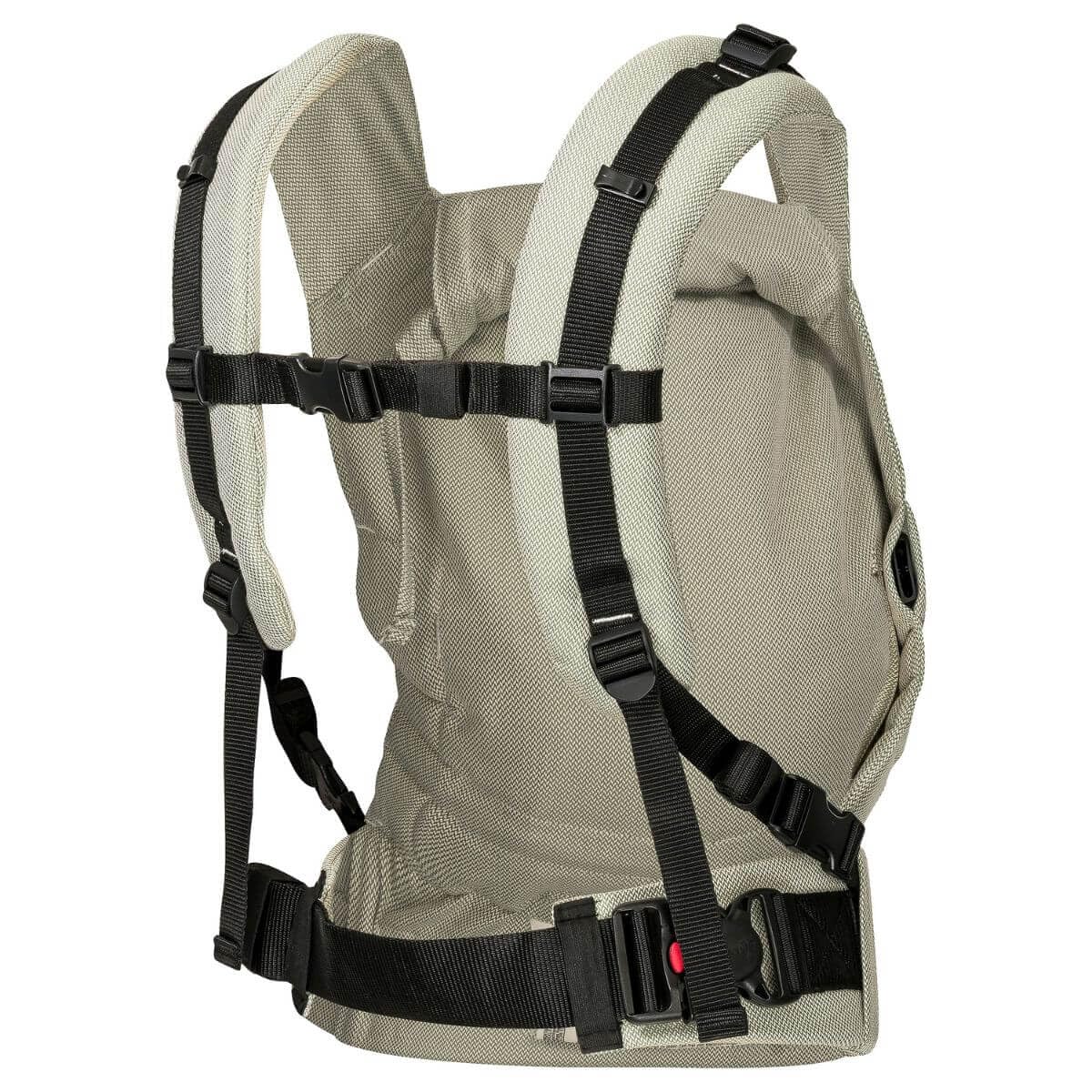 Hoppediz Buckle Babytrage ab Geburt für Neugeborene, Elba | Ergonomische Vollschnallentrage mit gepolsterten H-Trägern – mitwachsend 3,5–20 kg, inkl. Anleitung