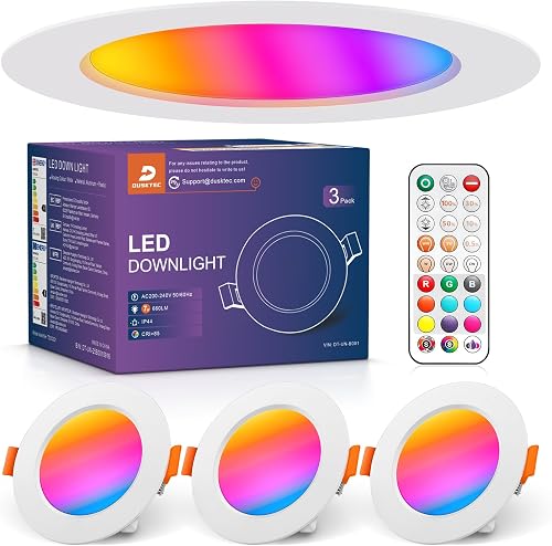 Spot LED Encastrable RGB avec Télécommande DUSKTEC