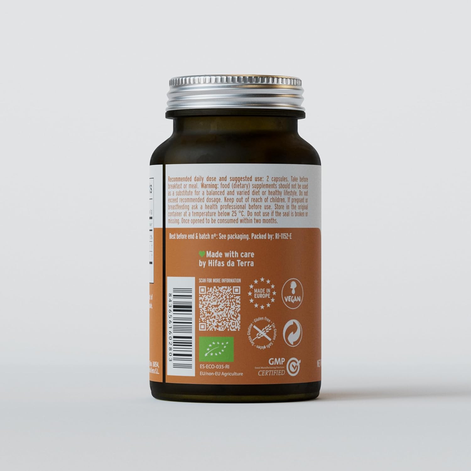 HIFAS DA TERRA HIFAS Detox - Maitake Mushroom Capsules with Polyporus, Organic Mushroom Extract Complex, Daily Brain Supplement for Women & Men, Herbal Immune Support - 60 Vegan Capsules - Image 9