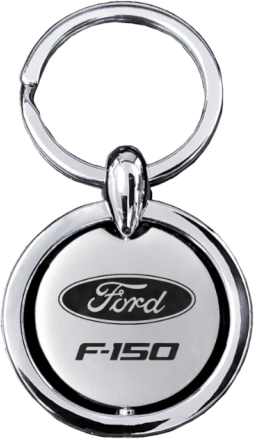 AU-TOMOTIVE GOLD, INC. Officially Licensed Silver Revolver Keychain for Ford F-150