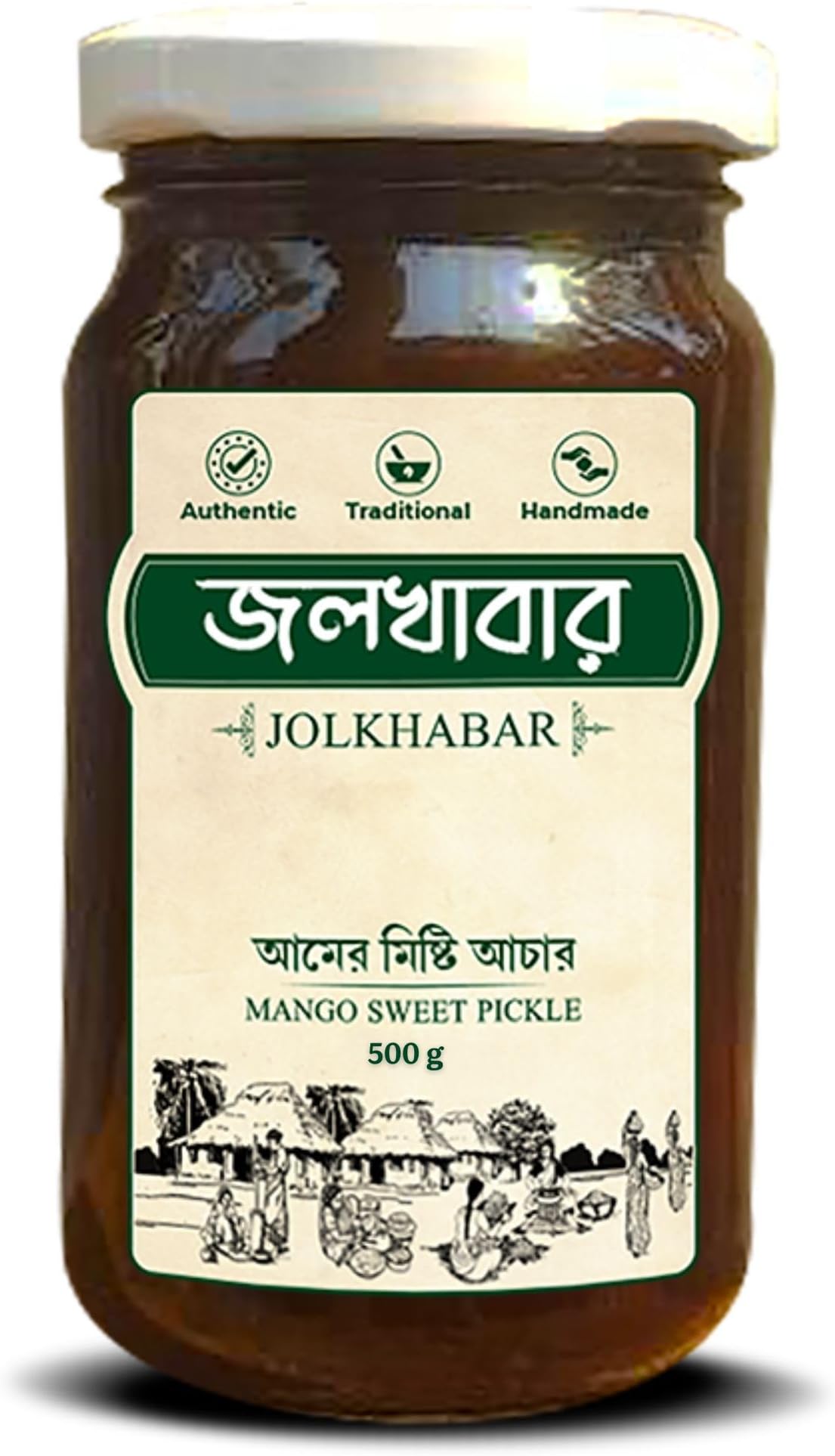 JOLKHABAR | AAM er Misti ACHAR 500gm Pack | Mango Sweet Pickle | Authentic Traditional Handmade | Bengali Recipe | 500gms