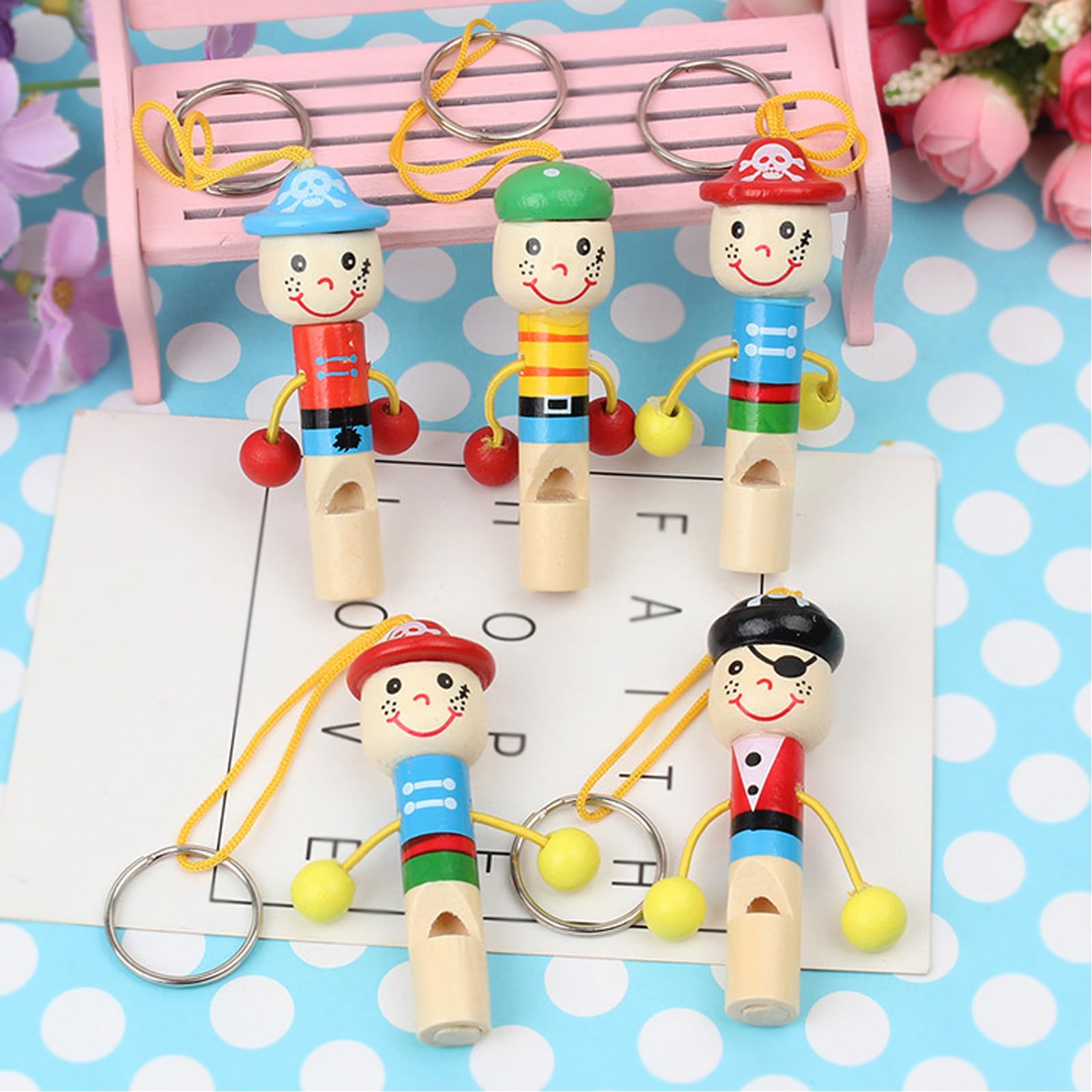 12 Pieza Color Aleatorio Silbato para Niños, Silbatos de Madera Niños, Silbatos Infantiles de Madera, Juguetes Infantiles para Fiestas, Juegos, Entretenimiento, Fiestas