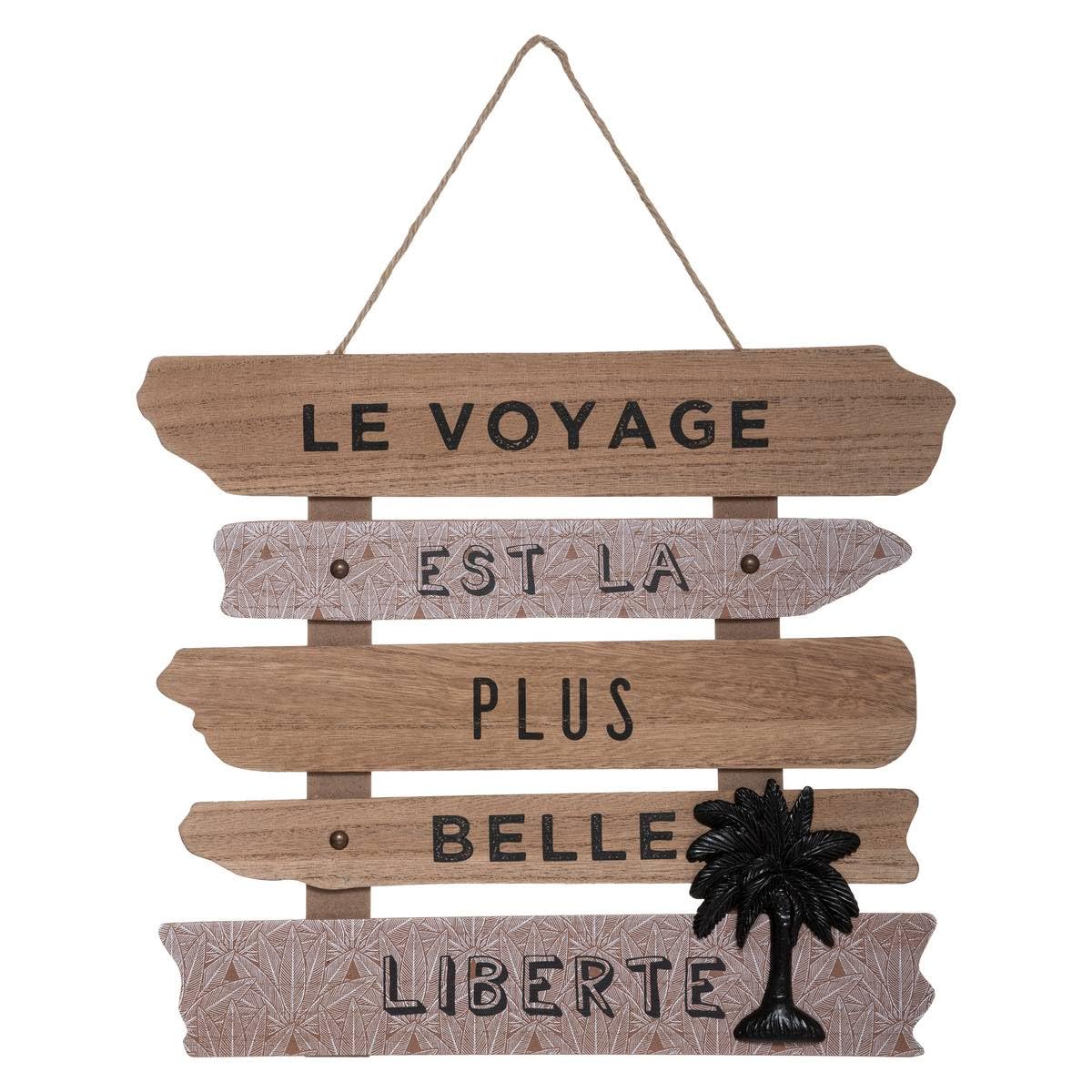 Lampe à poser bois et papier (H35,5 cm) Etel Naturelle - Luminaire