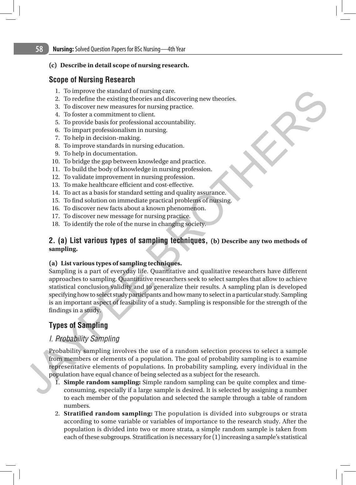 NURSING SOLVED QUESTION PAPERS FOR BSC NURSING 4TH YEAR 2019-2014 3