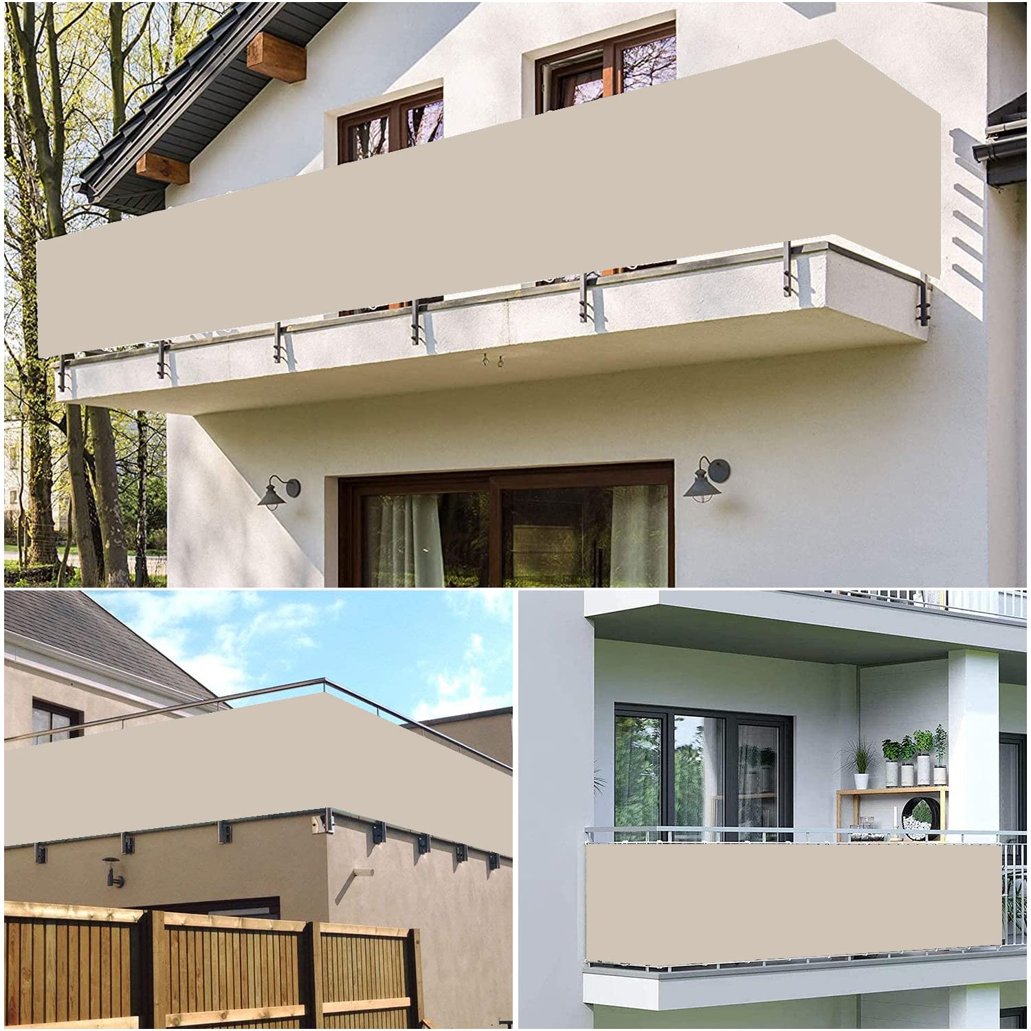 Patio żagiel przeciwsłoneczny na zewnątrz, odporny na działanie promieni UV, odporny na warunki atmosferyczne, zawiera linę i czarne opaski kablowe, idealny na ogrodzenie podwórka, werandę i ogród