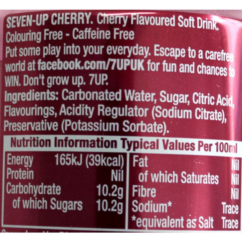 7up Cherry - 24 x 0,33 Litro