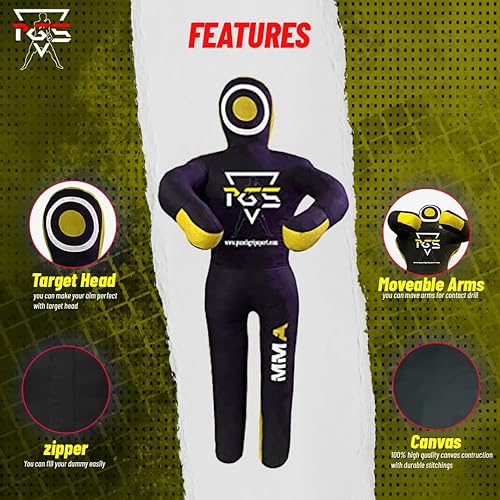 Miniatura 2 de MMA Grappling Dummy Brasileño JIU Jitsu BJJ Saco de boxeo para defensa personal lucha libre Judo Karate Boxeo Lanzamiento Presentación Posición de