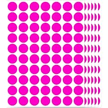 1400 PCS Circle Dot Stickers 3/4" Color Round Coding Label Stickers Rose