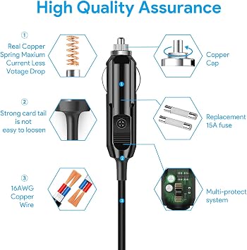 TAIFU 65W 40W USB C Laptop Car Charger DC Adapter for Dell Pro 14 16 13 Plus PB14250 PB13250 DB14250 PA16250 DB06250 PC16250/ Pro 14 13 Premium PA13250 PA14250 Rugged 13 14 RB14250 RA13250 P192G P191G